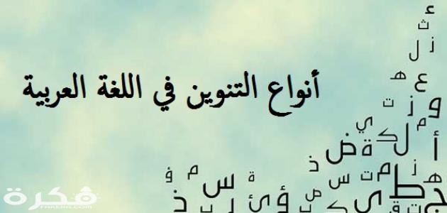 شرح درس التنوين 1 التنوين في اللغة العربية