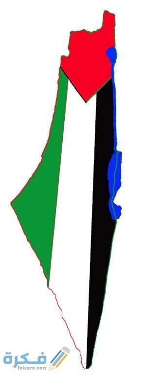 صور خريطة فلسطين بالمدن بالتفصيل صماء كاملة 1 palestine flag