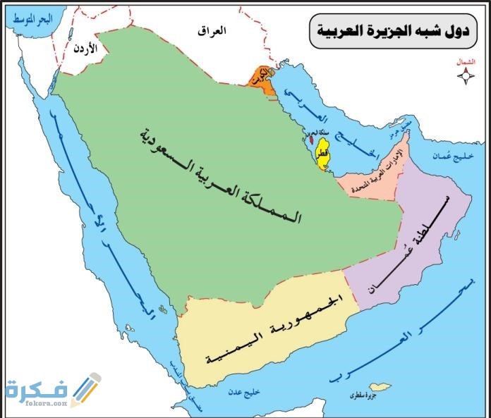 صور خريطة دول الخليج العربية صماء كاملة 1 الخليج 1