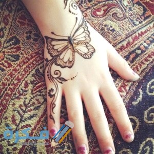 صور رسم حنه فراشة 2025 اجمل رسومات حنة فراشات 1 butterfly mehndi design9