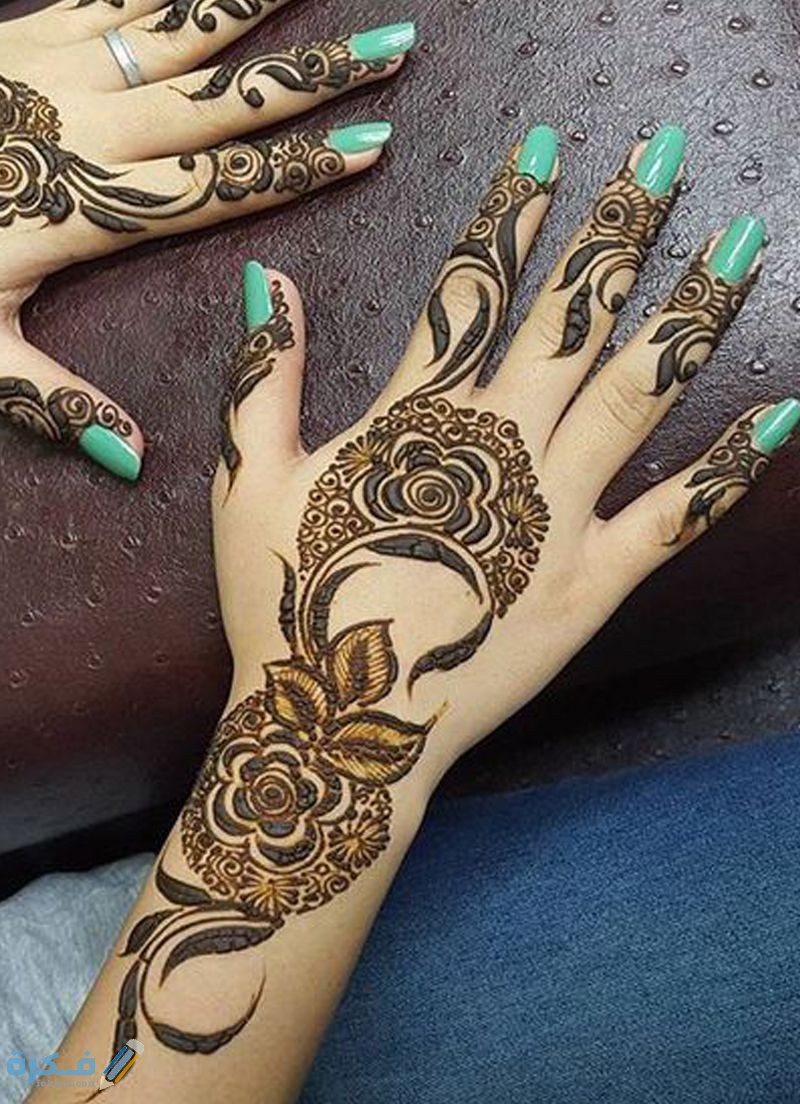 صور نقوش حناء خليجي 2025 رسومات حناء خليجي 1 حناء اماراتي 1
