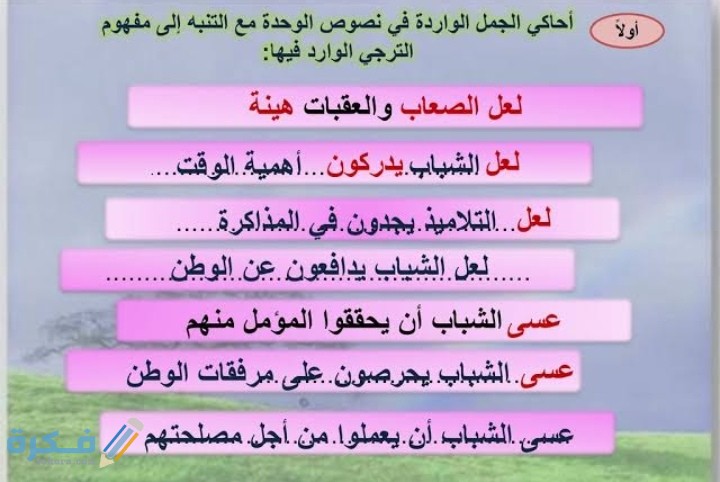 عسى الشباب يطلب التنعم باعتدال اسم عسى وخبرها 1 IMG ٢٠٢١٠٣١٤ ٠٣٠٦٥١