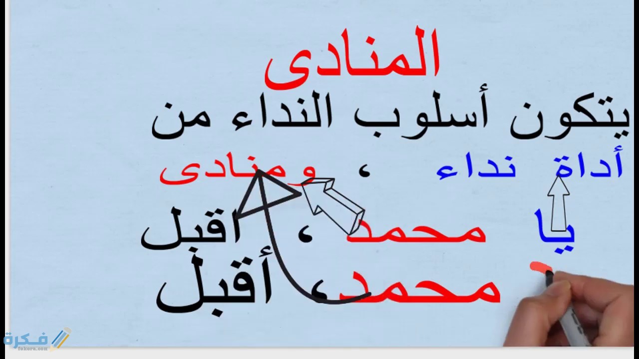 شرح درس المنادى 1 شرح درس المنادى