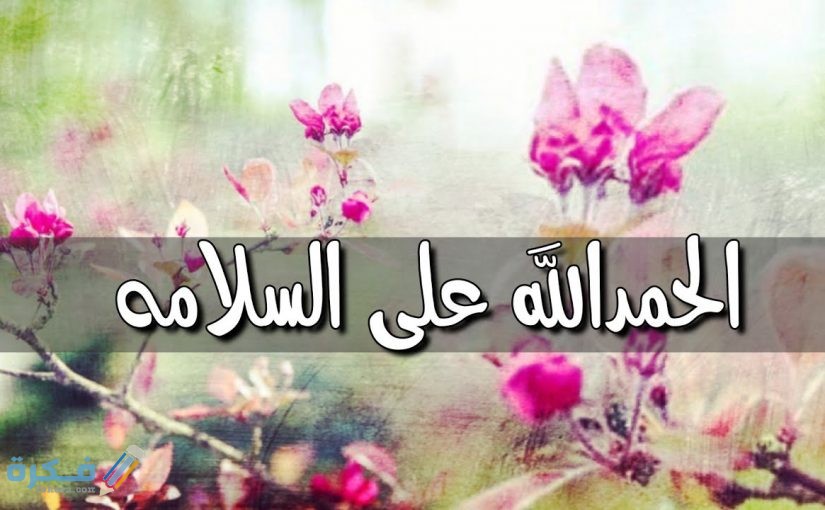 عبارت الحمد لله على سلامتك مكتوبة 1 لله على السلامة 825x510 1
