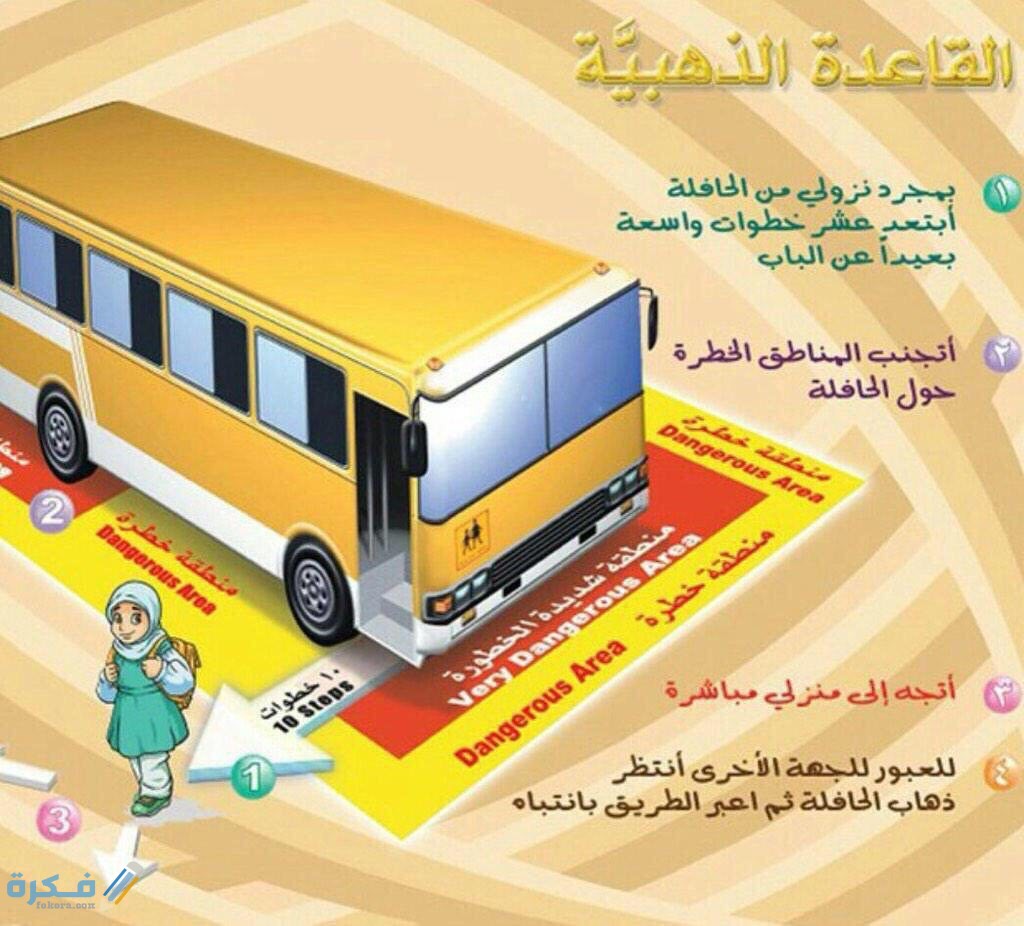 نماذج مطويات عن النقل المدرسي 1 مطوية عن النقل المدرسي