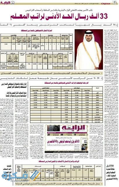 رواتب المعلمين في قطر لغير القطريين او القطريين 1 images 91
