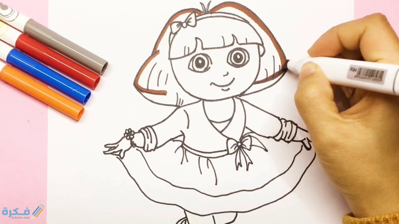 رسومات سهلة للاطفال 1 رسم سهل للأطفال بالخطوات