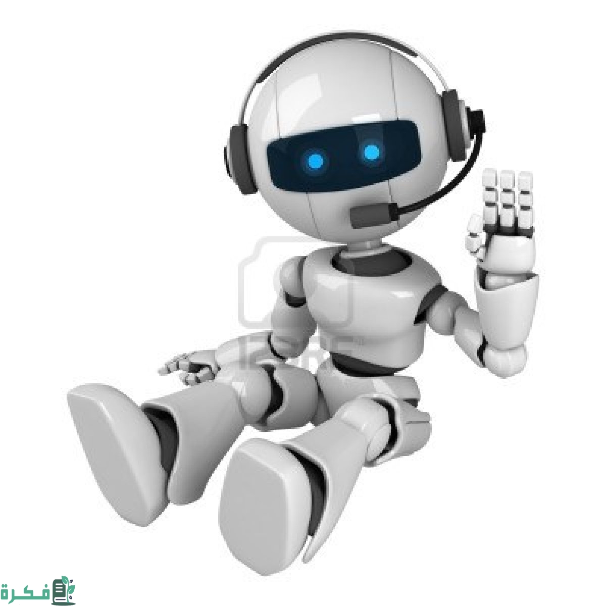 أنواع حساسات الروبوتات التي تستشعر البيئة المحيطة بها 1 10042483 funny robot sit with headphones
