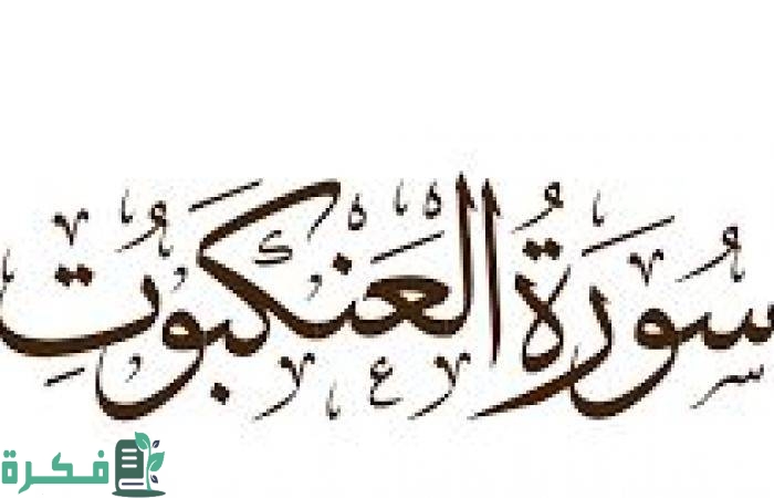 ما هو سبب تسمية سورة العنكبوت 1 1585736701 سورة العنكبوت مكتوبة pdf