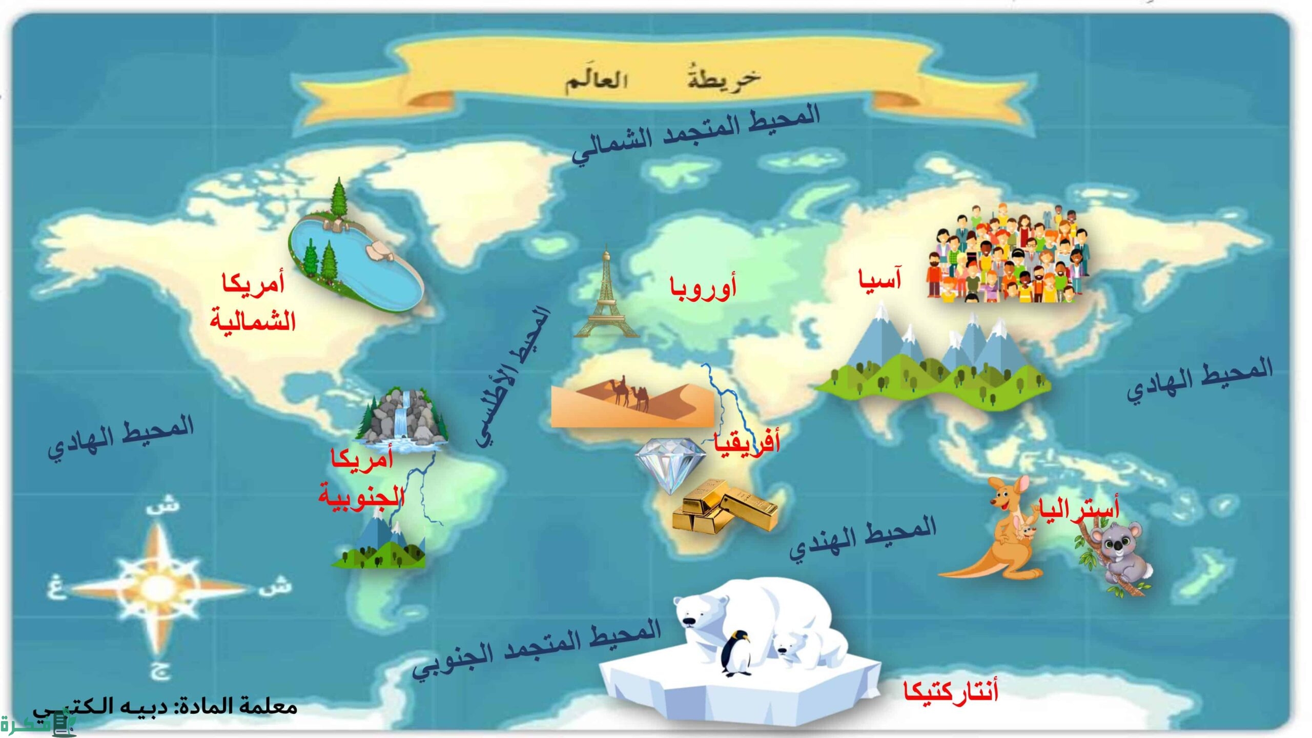 كم عدد المحيطات في العالم 1 أهمية المحيطات على الارض