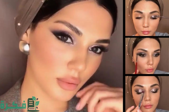 احسن مكياج يناسب فستان رصاصي 1 مكياج يناسب فستان رصاصي