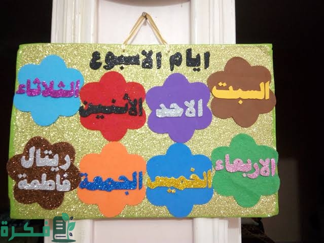 افكار لعمل لوحة ايام الاسبوع 1 images 2023 09 09T232555.965