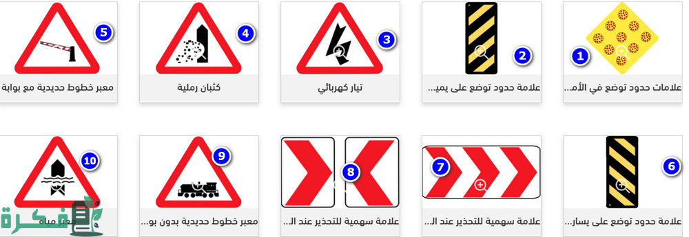 ما هو شكل اللوحة المرورية التنظيمية ما هو شكل اللوحة المرورية التنظيمية