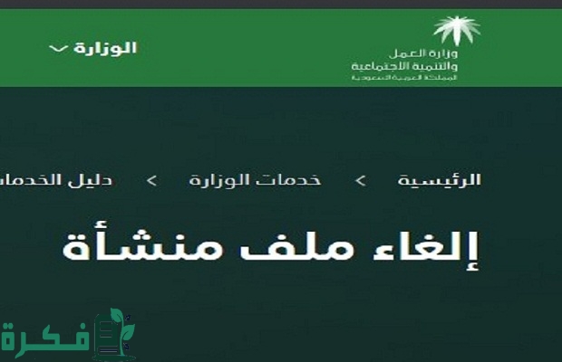 كيف ألغي ملف المنشأة في مكتب العمل السعودي؟.. الموارد البشرية تجيب 2 كيف ألغي ملف المنشأة في مكتب العمل السعودي