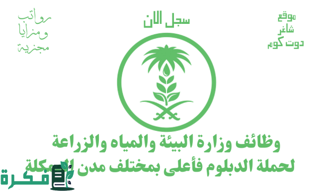 رواتب عالية وحوافز مستمرة .. وظائف وزارة البيئة والمياه والزراعة في السعودية 2024 “المؤهلات والشروط المطلوبة” رواتب عالية وحوافز مستمرة .. وظائف وزارة البيئة والمياه والزراعة في السعودية 2024 “المؤهلات والشروط المطلوبة”
