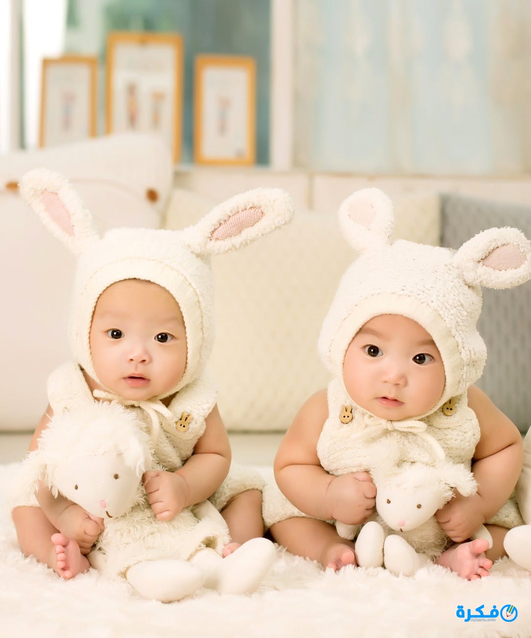 baby twins brother and sister one hundred days 1