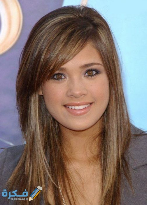 صور قصة الشعر بغرة جانبية5