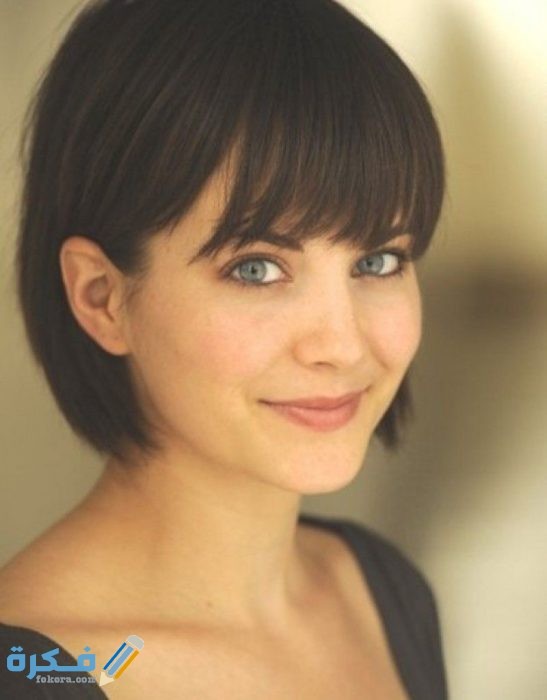 صور قصة الشعر بغرة وسطية