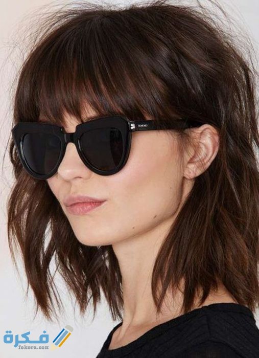 صور قصة الشعر بغرة وسطية2