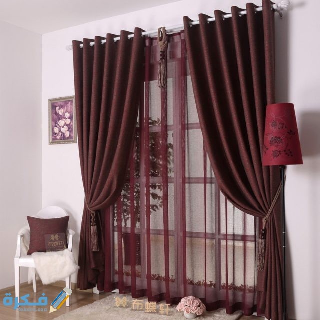 Dark red curtains can decorate your room Jd1314969975 1