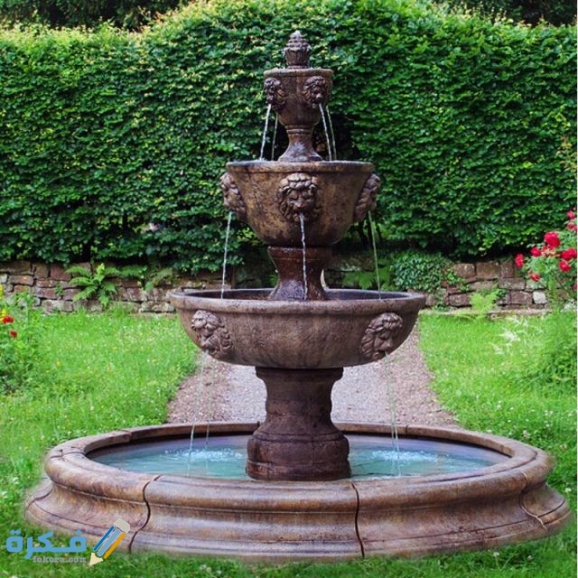 LionConcreteLeonescoinToscanaPool3TierFountain