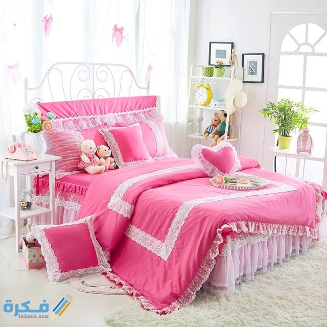 Princess Duvet Cover Set Embroidery Bedding Four piece Bed Linen Lace Ruffle Bedskirt for 1 2m