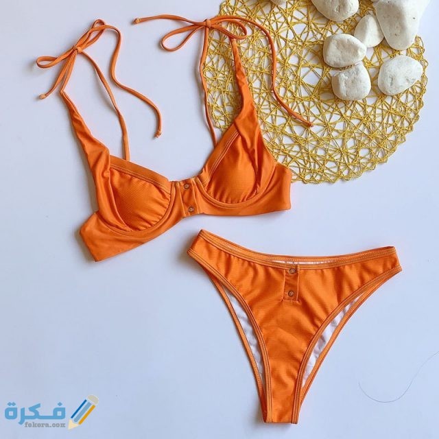 ملابس سباحة مثيرة للنساء من قطعتين وملابس سباحة نسائية بيكيني سادة مزركش موضة 2020 ملابس سباحة