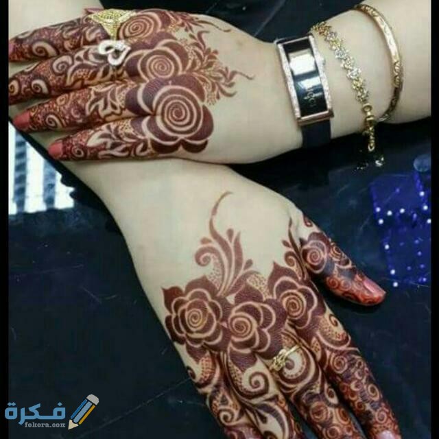 صور رسومات حنه إماراتي