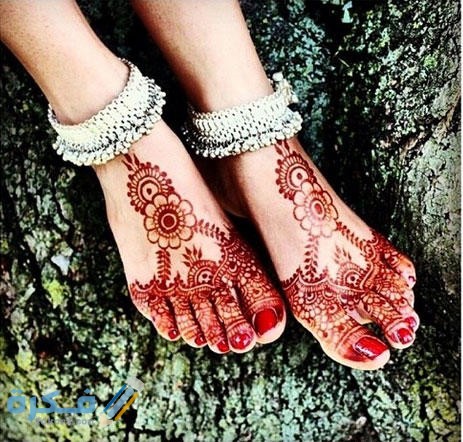 صور نقش حناء أحمر