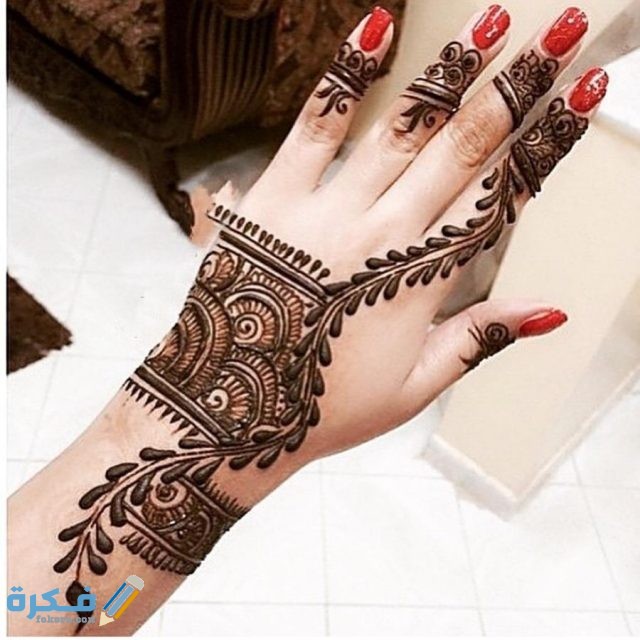 صور أجمل نقش حنه إماراتي