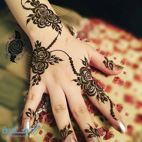 صور رسومات حنة نقش خليجي خفيف صور رسومات حنة نقش خليجي خفيف