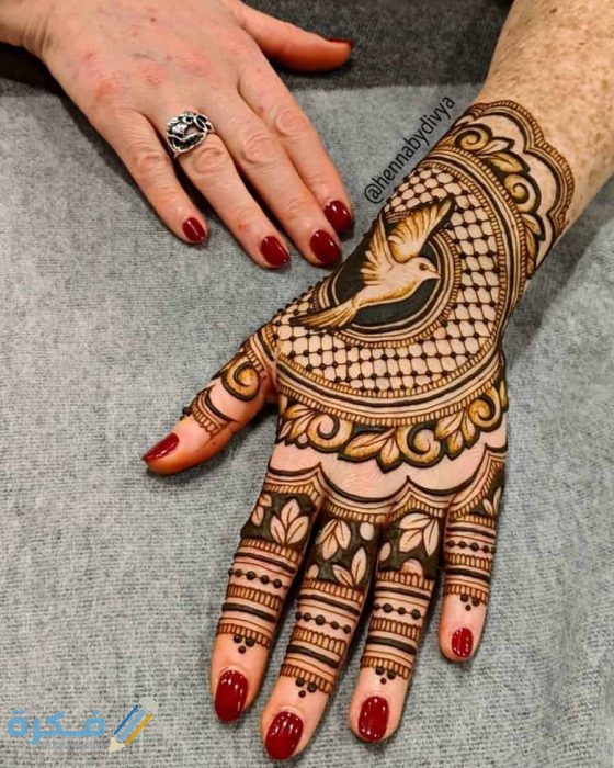 صور حنة طيور