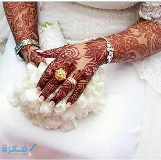 صور نقش حناء أحمر