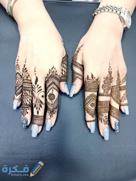 صور نقش حنه للاصابع اماراتي صور نقش حنه للاصابع اماراتي