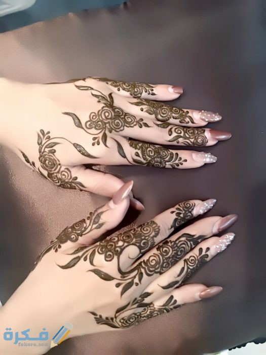 صور نقش حنه للاصابع اماراتي صور نقش حنه للاصابع اماراتي