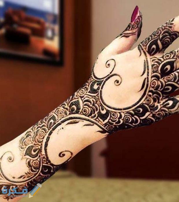 صور أجمل نقش حنه إماراتي