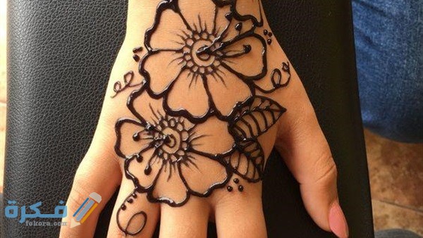 نقش حناء ورود كبيرة 2021 نقش حناء ورود كبيرة 2021