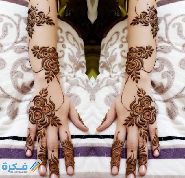 نقش حناء ناعم للبنات