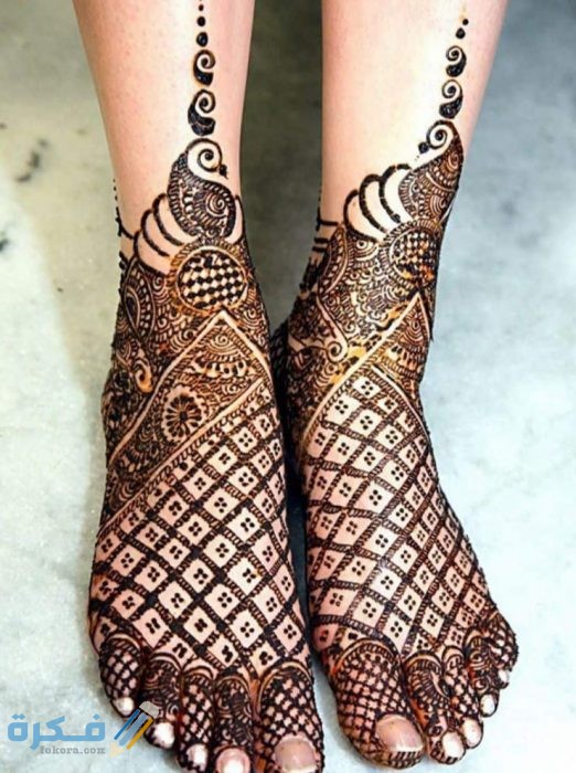 نقش حناء مغربي للرجلين نقش حناء مغربي للرجلين