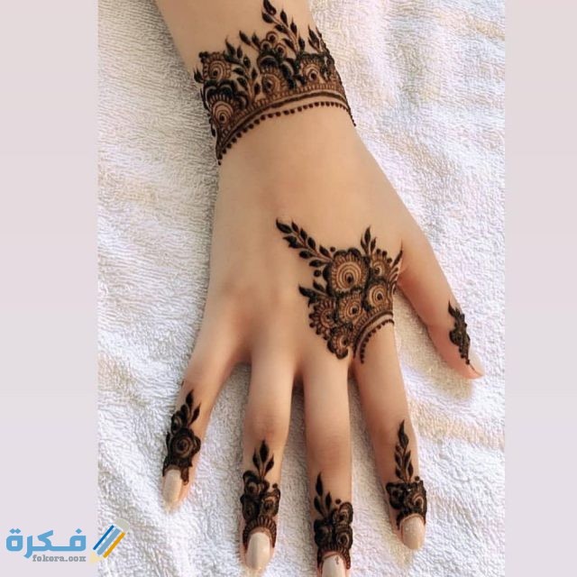 نقش حناء ناعم للبنات