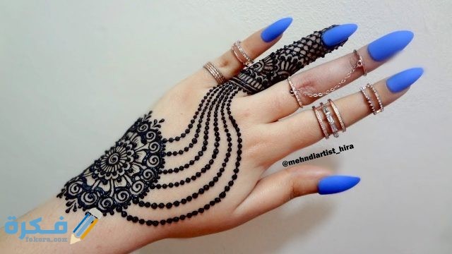 نقش حناء ناعم للبنات