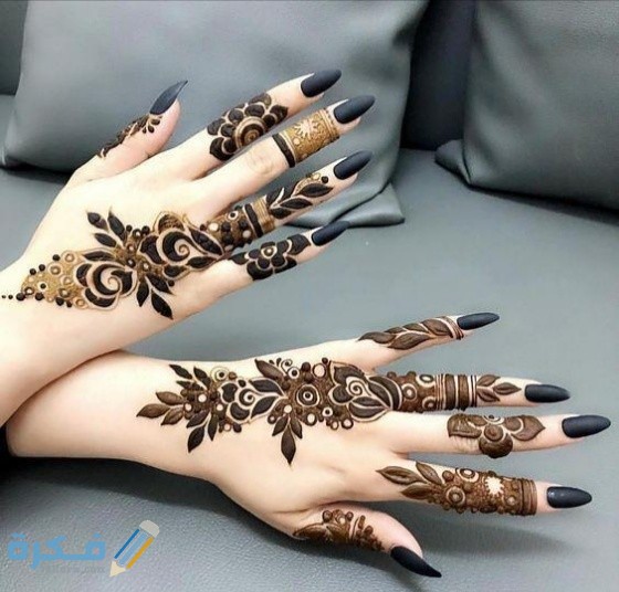 نقش حناء ناعم للبنات