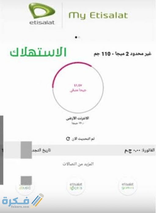 ازاي اعرف استهَلْكت كام ميجا في اتصالات