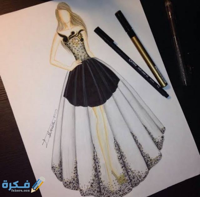  كيفية رسم فساتين وازياء للاطفال