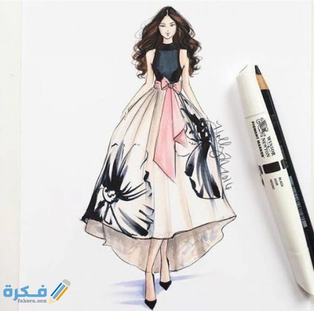  كيفية رسم فساتين وازياء للاطفال
