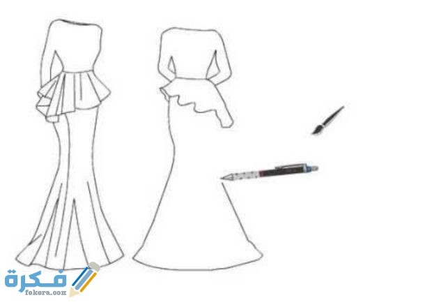 كيفية رسم فساتين وازياء للاطفال