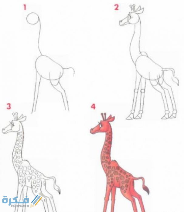 كيفية رسم حديقة حيوانات للاطفال