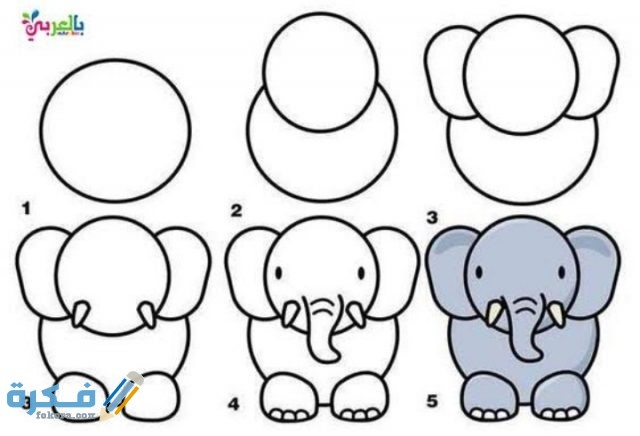 كيفية رسم حديقة حيوانات للاطفال