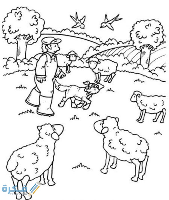 كيفية رسم مزرعة كاملة للاطفال