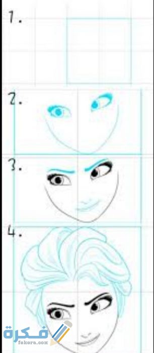  كيفية رسم اميرات جميلات